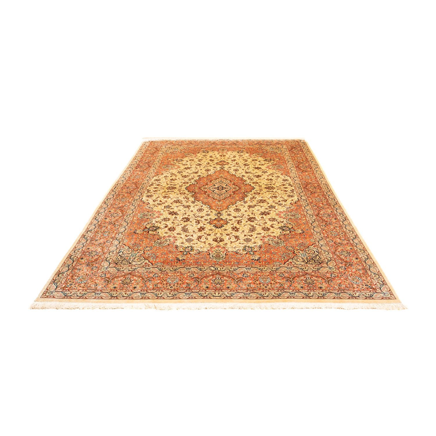 Alfombra persa - Ghom - 296 x 200 cm - beige