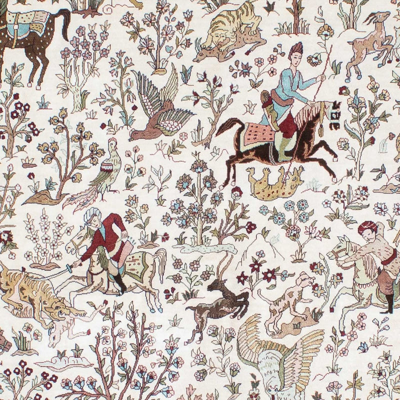 Alfombra oriental - Hereke - 244 x 169 cm - beige