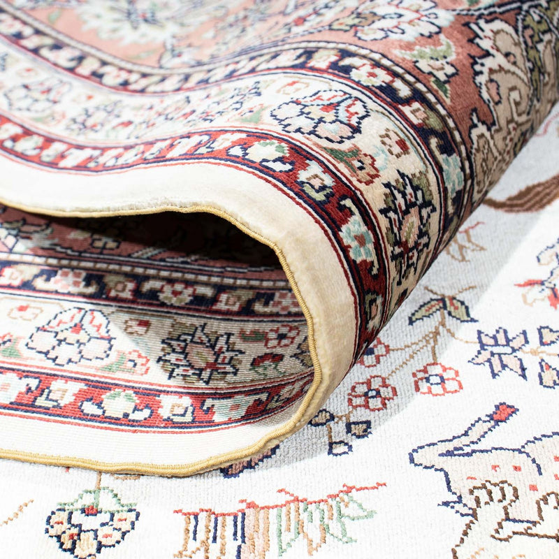 Alfombra oriental - Hereke - 244 x 169 cm - beige