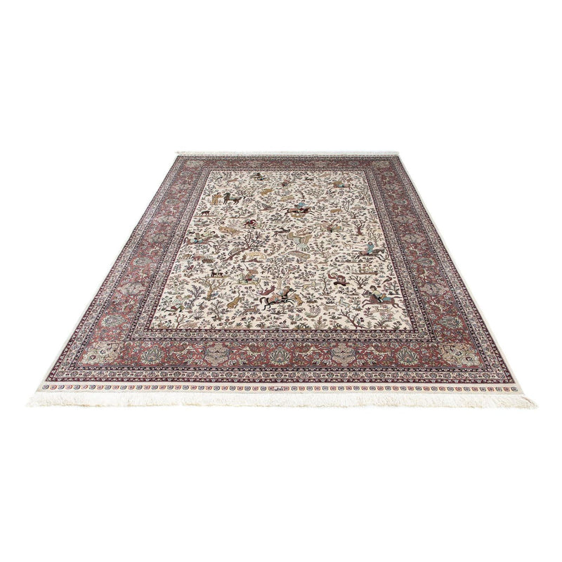 Alfombra oriental - Hereke - 244 x 169 cm - beige