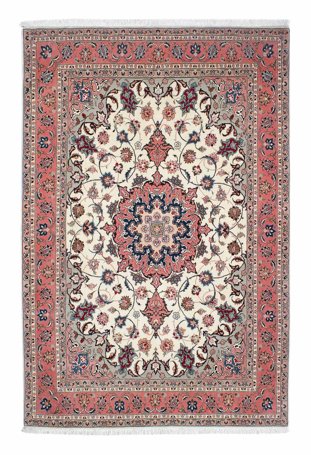 Alfombra Persa - Tabriz - Real - 229 x 151 cm - beige