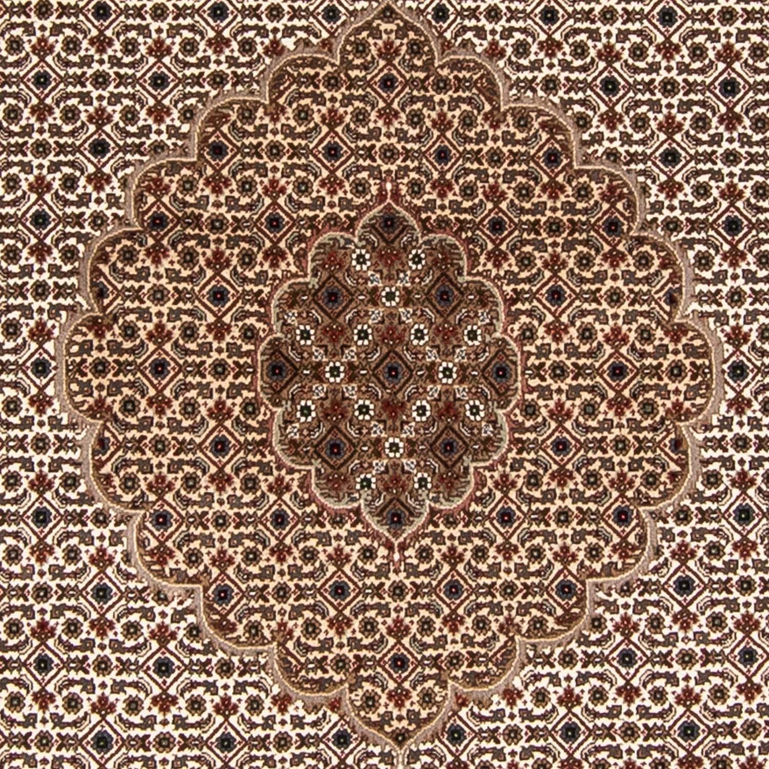 Alfombra persa - Tabriz redondo  - 248 x 247 cm - beige