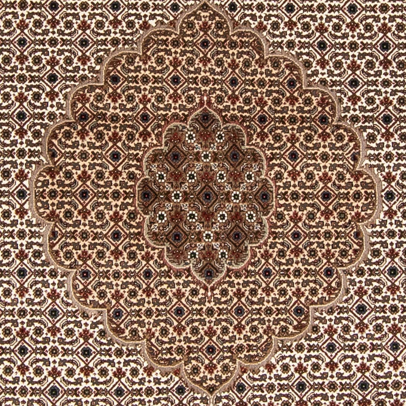 Alfombra persa - Tabriz redondo  - 248 x 247 cm - beige