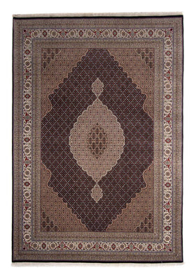Alfombra persa - Tabriz - 344 x 241 cm - azul oscuro