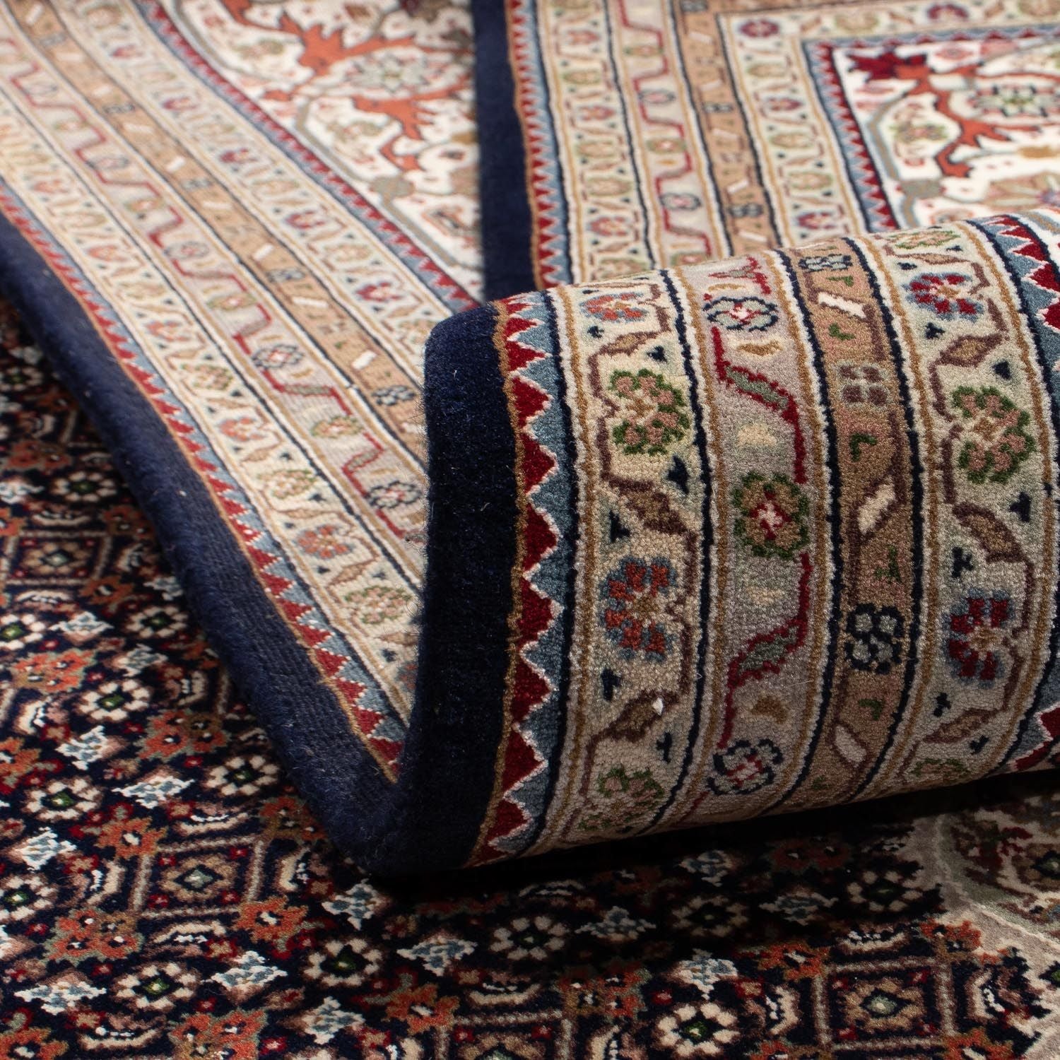 Alfombra persa - Tabriz - 344 x 241 cm - azul oscuro