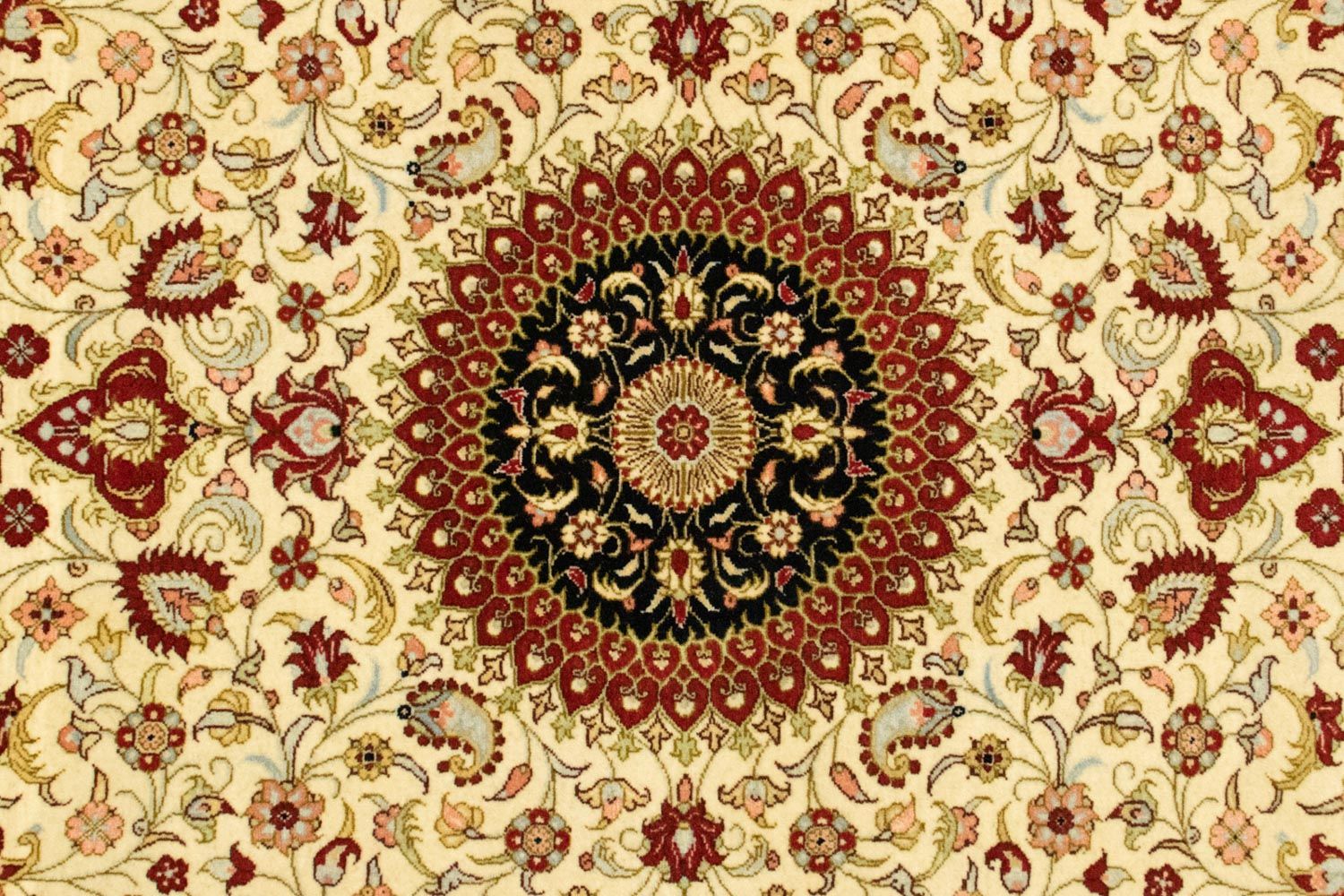 Alfombra persa - Ghom - 154 x 107 cm - beige