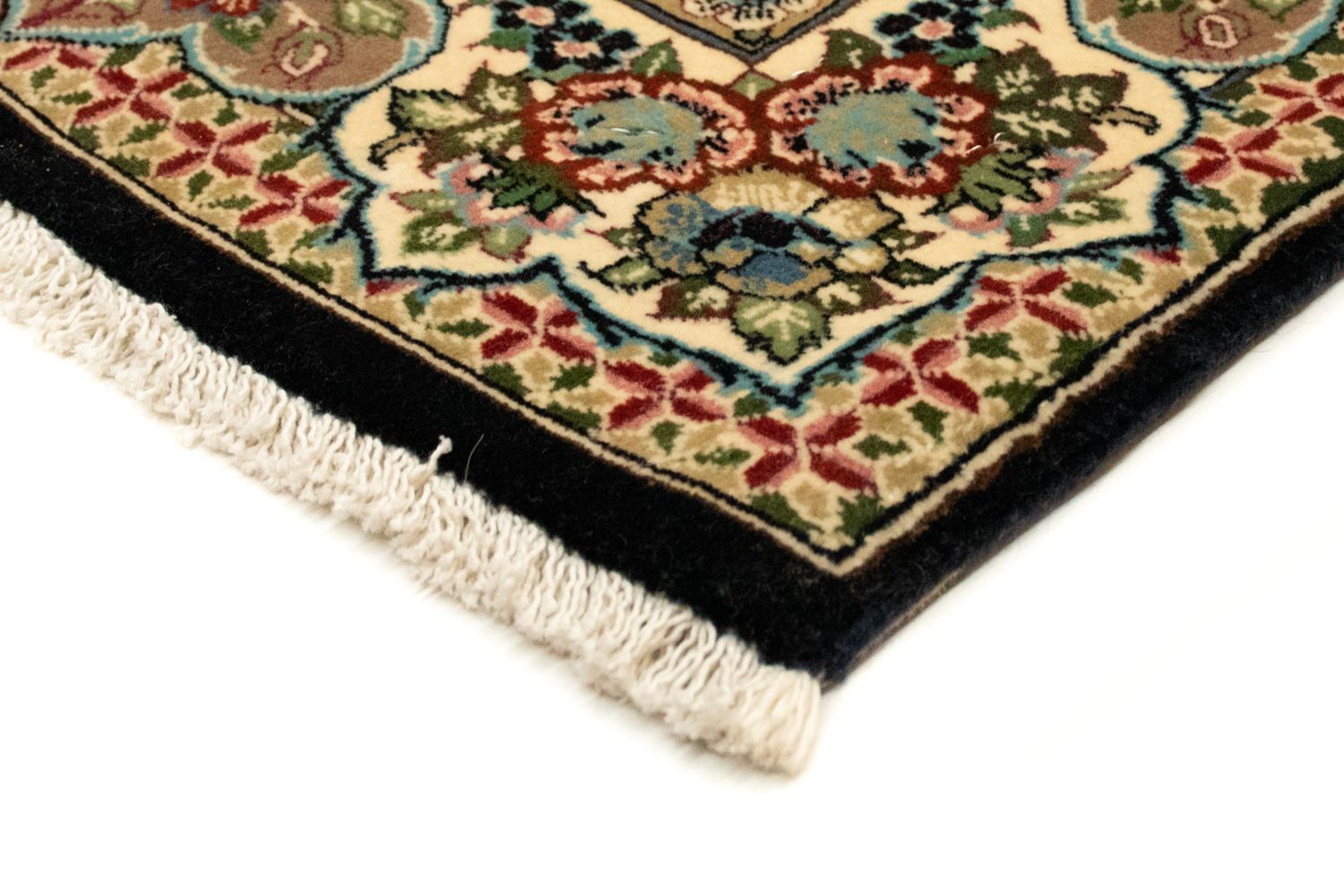 Alfombra persa - Ghom - 166 x 105 cm - negro