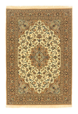 Alfombra persa - Ghom - 156 x 107 cm - beige