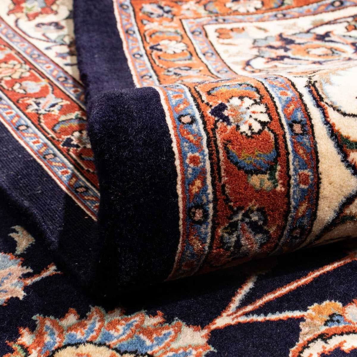 Alfombra persa - Clásica - 280 x 201 cm - azul oscuro