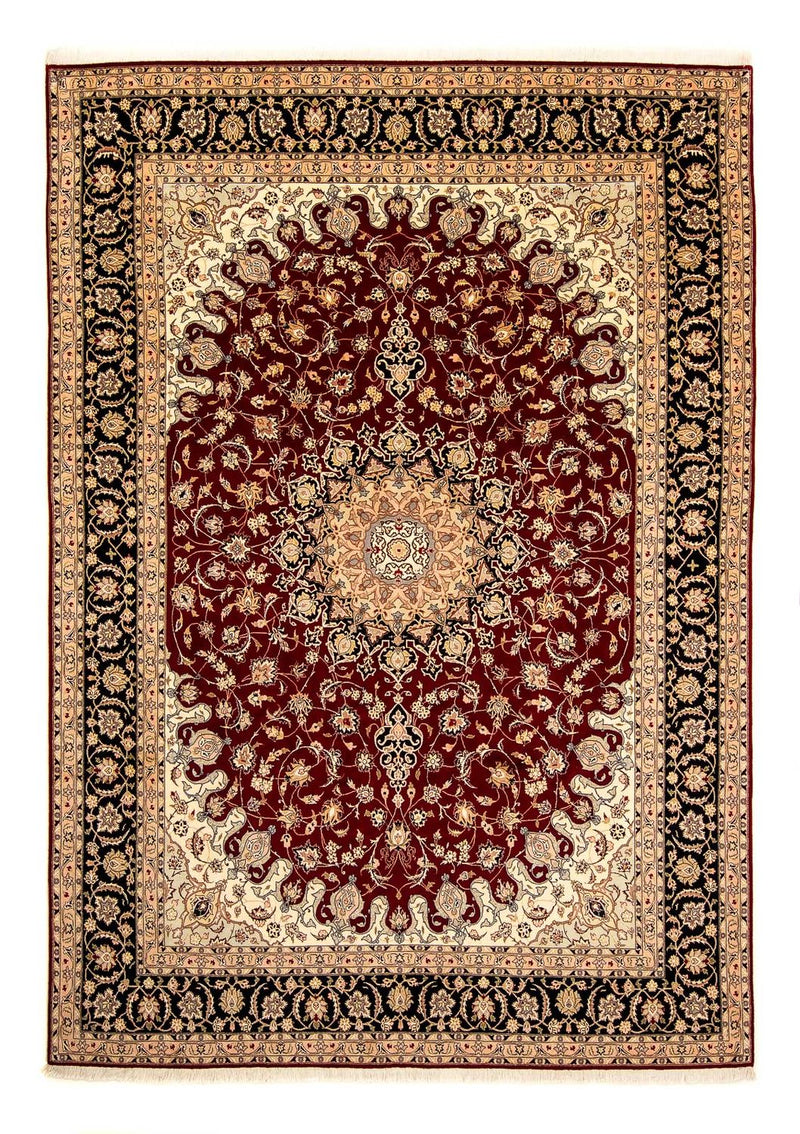 Alfombra Persa - Tabriz - Real - 348 x 254 cm - rojo oscuro