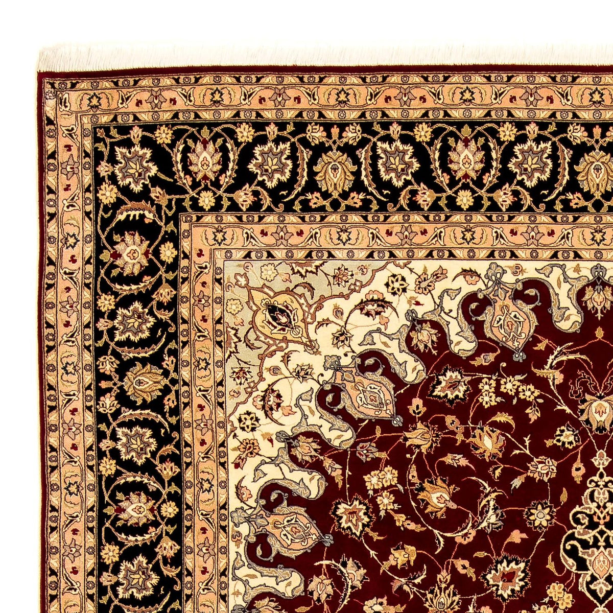 Alfombra Persa - Tabriz - Real - 348 x 254 cm - rojo oscuro