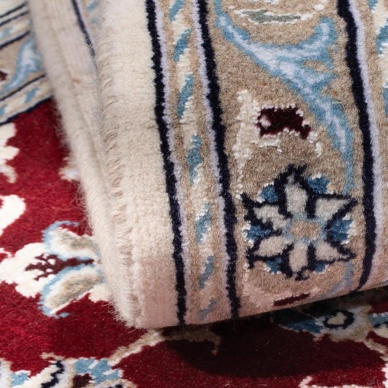 Alfombra persa - Nain - 300 x 202 cm - rojo oscuro