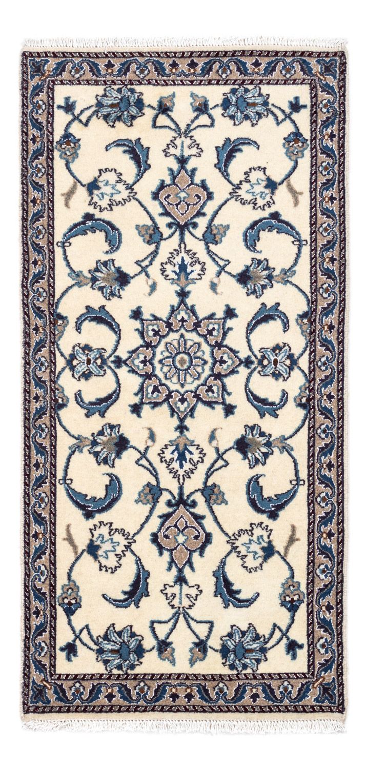 Alfombra persa - Nain - 136 x 65 cm - beige