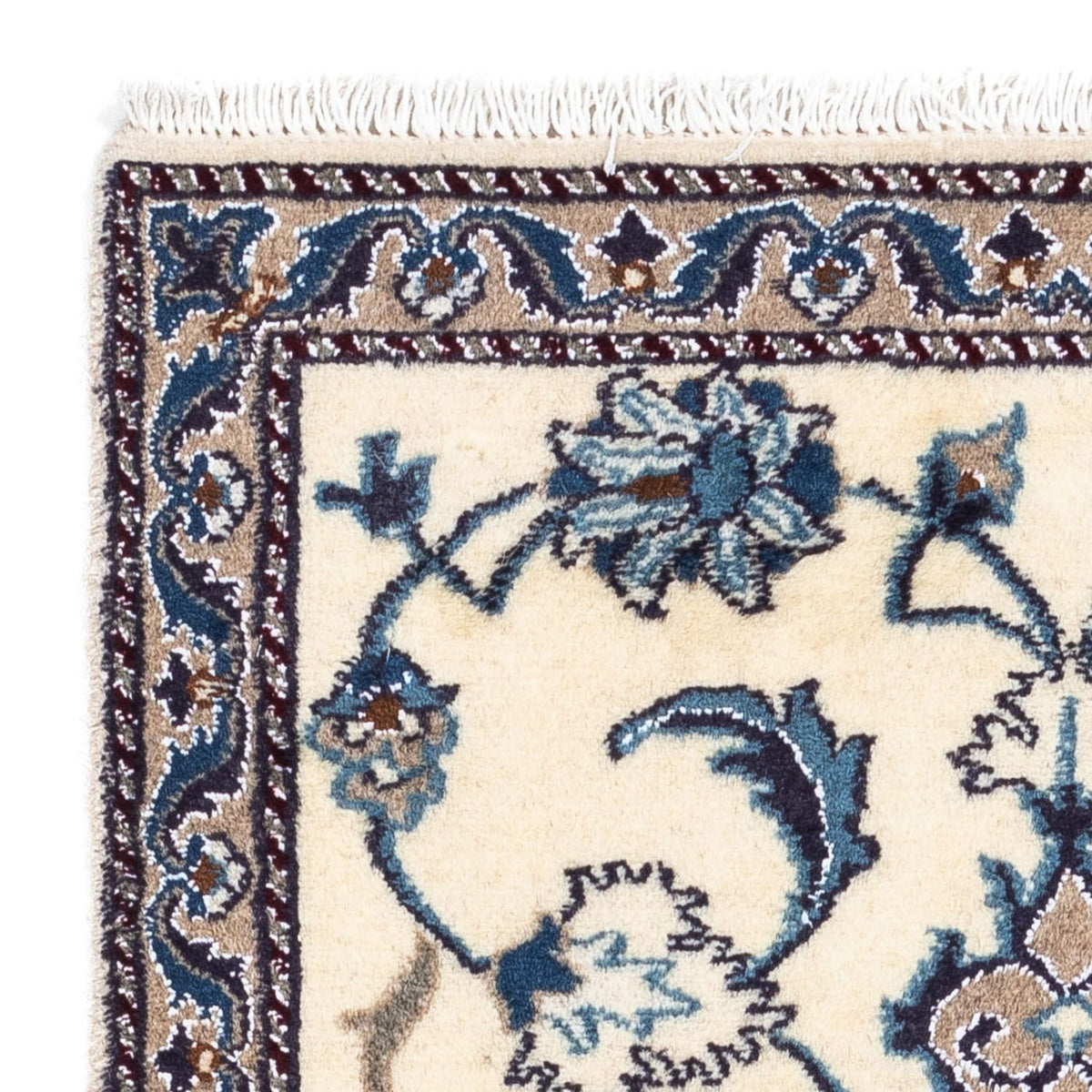 Alfombra persa - Nain - 136 x 65 cm - beige