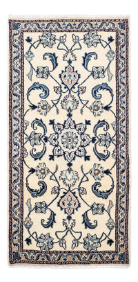Alfombra persa - Nain - 139 x 65 cm - beige