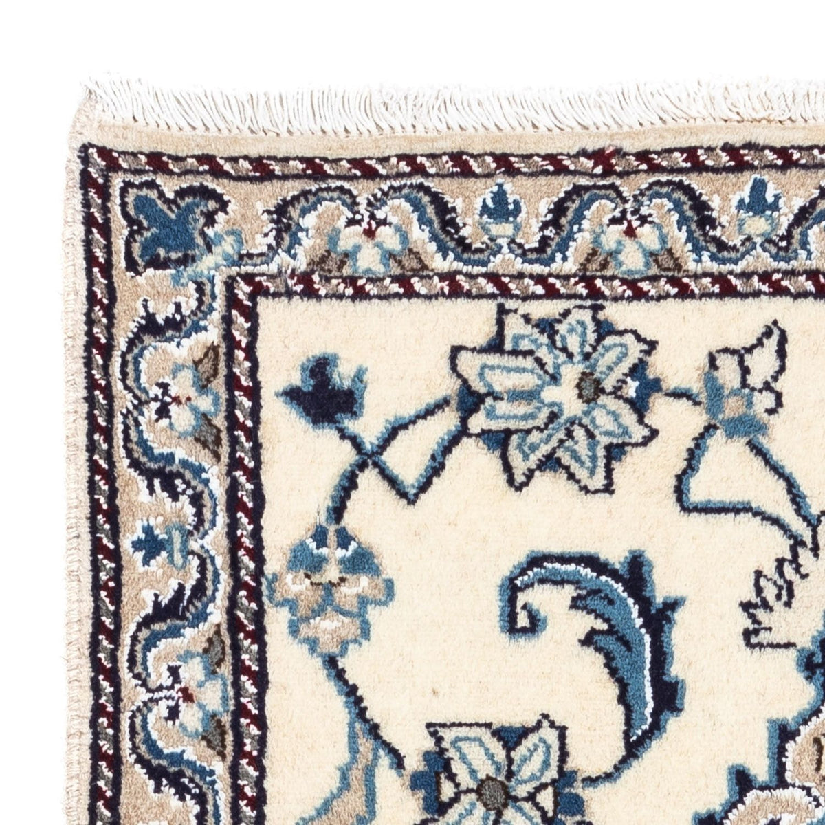 Alfombra persa - Nain - 139 x 65 cm - beige