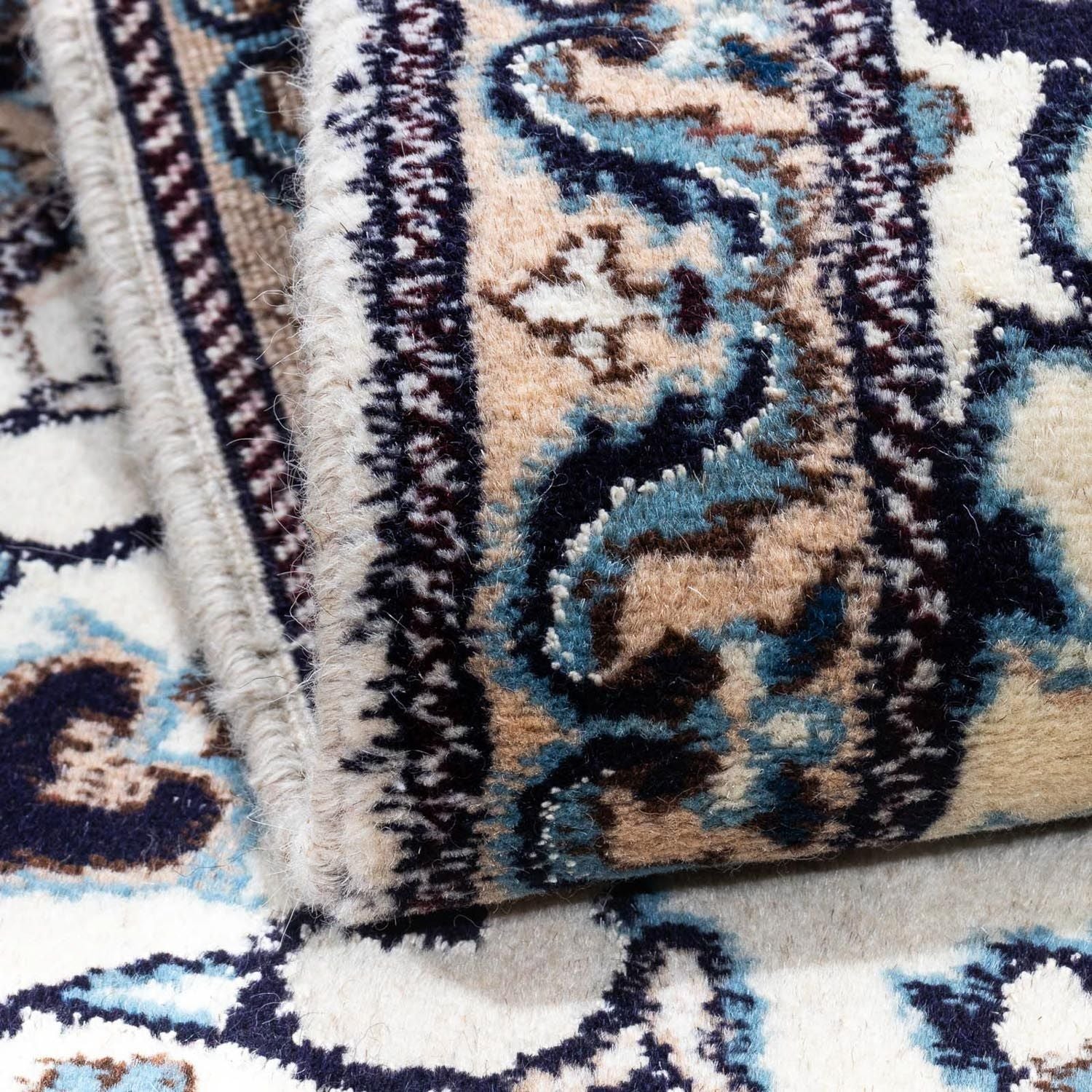 Alfombra persa - Nain - 139 x 70 cm - beige