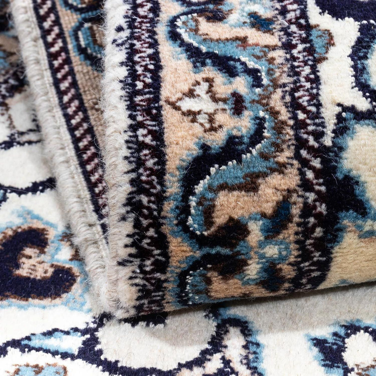 Alfombra persa - Nain - 139 x 70 cm - beige