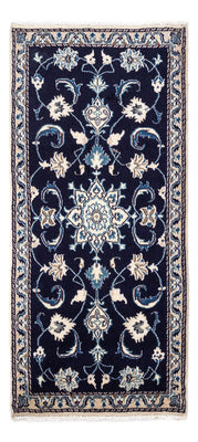 Alfombra persa - Nain - 143 x 70 cm - azul