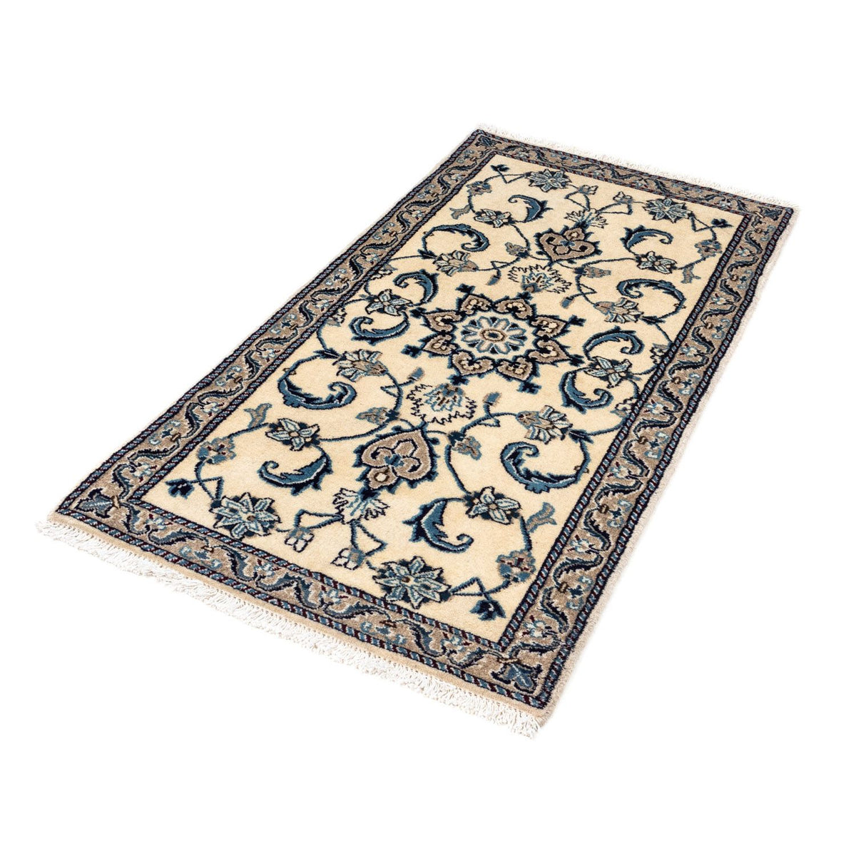 Alfombra persa - Nain - 130 x 69 cm - beige