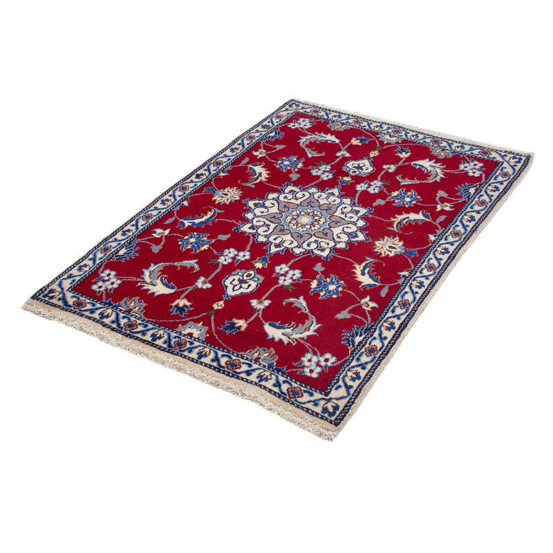 Alfombra persa - Nain - 127 x 84 cm - rojo oscuro