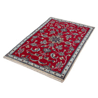 Alfombra persa - Nain - 134 x 89 cm - rojo oscuro
