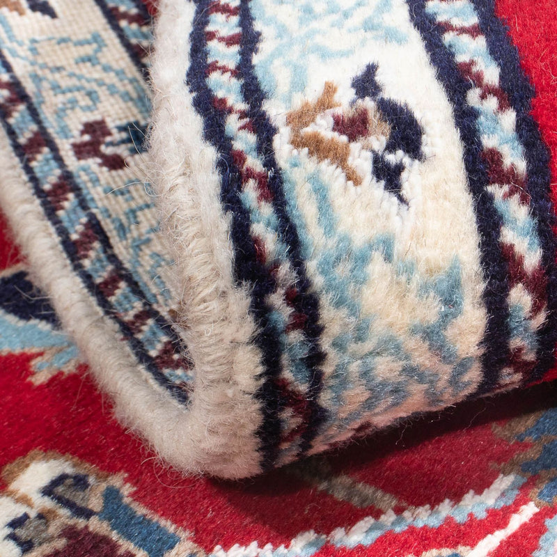 Alfombra persa - Nain - 134 x 89 cm - rojo oscuro