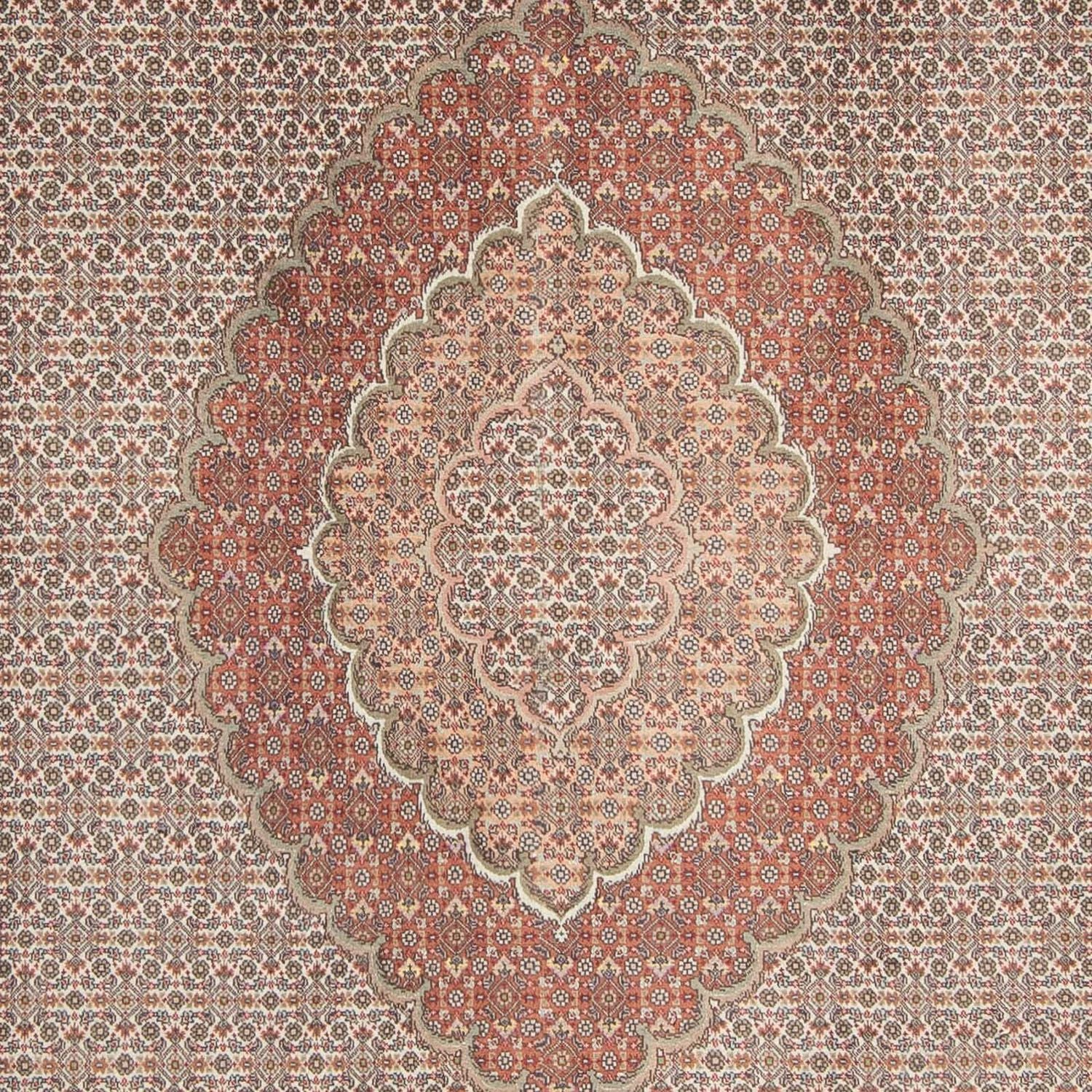 Alfombra persa - Tabriz - 305 x 198 cm - marrón