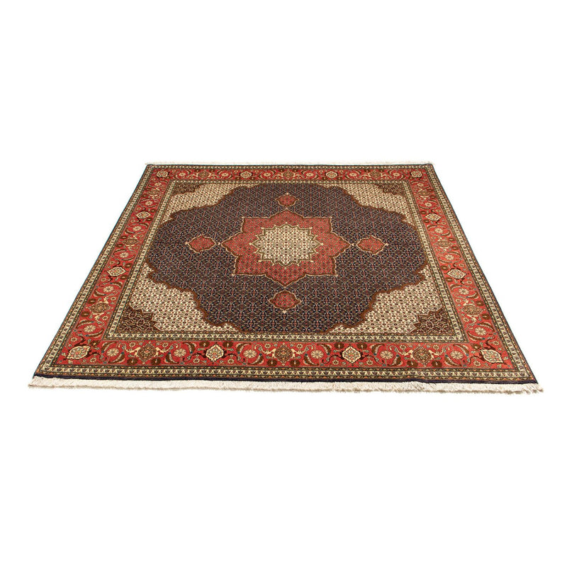 Alfombra persa - Tabriz cuadrado  - 201 x 195 cm - azul oscuro