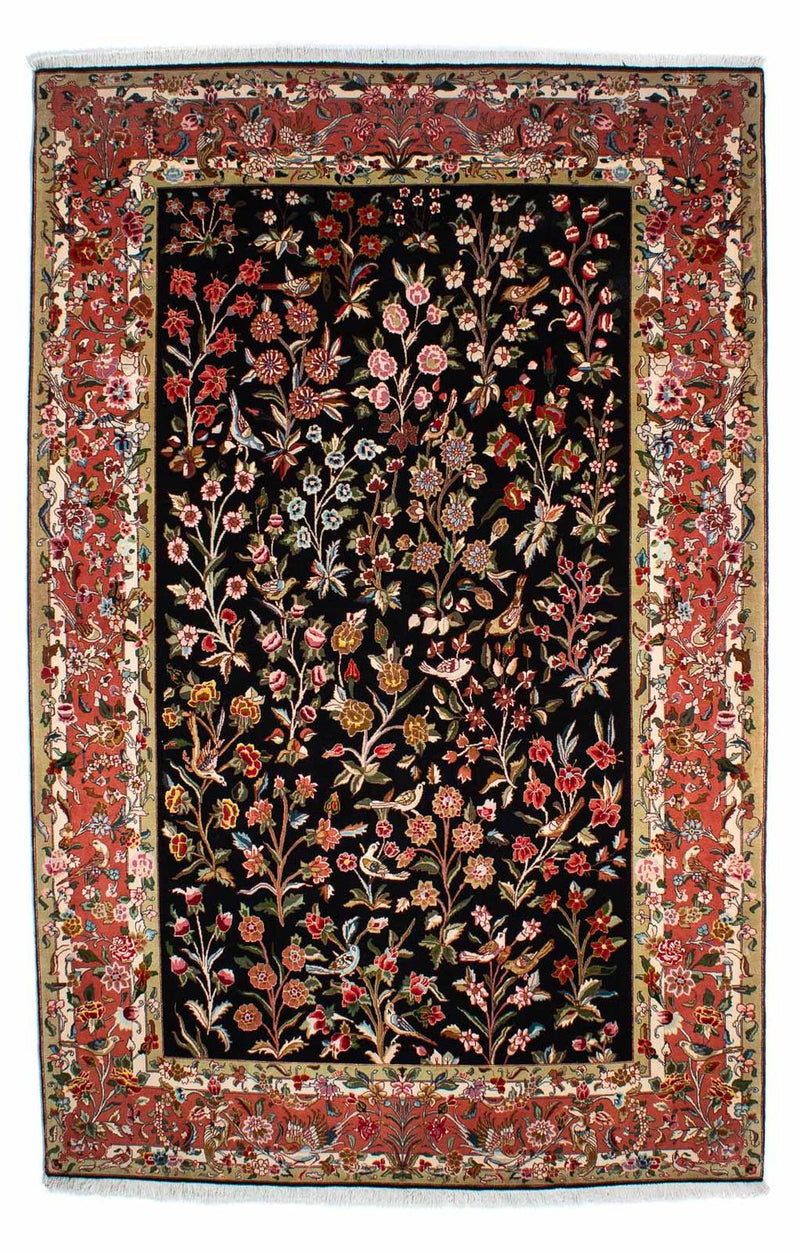 Alfombra Persa - Tabriz - Real - 268 x 175 cm - azul oscuro