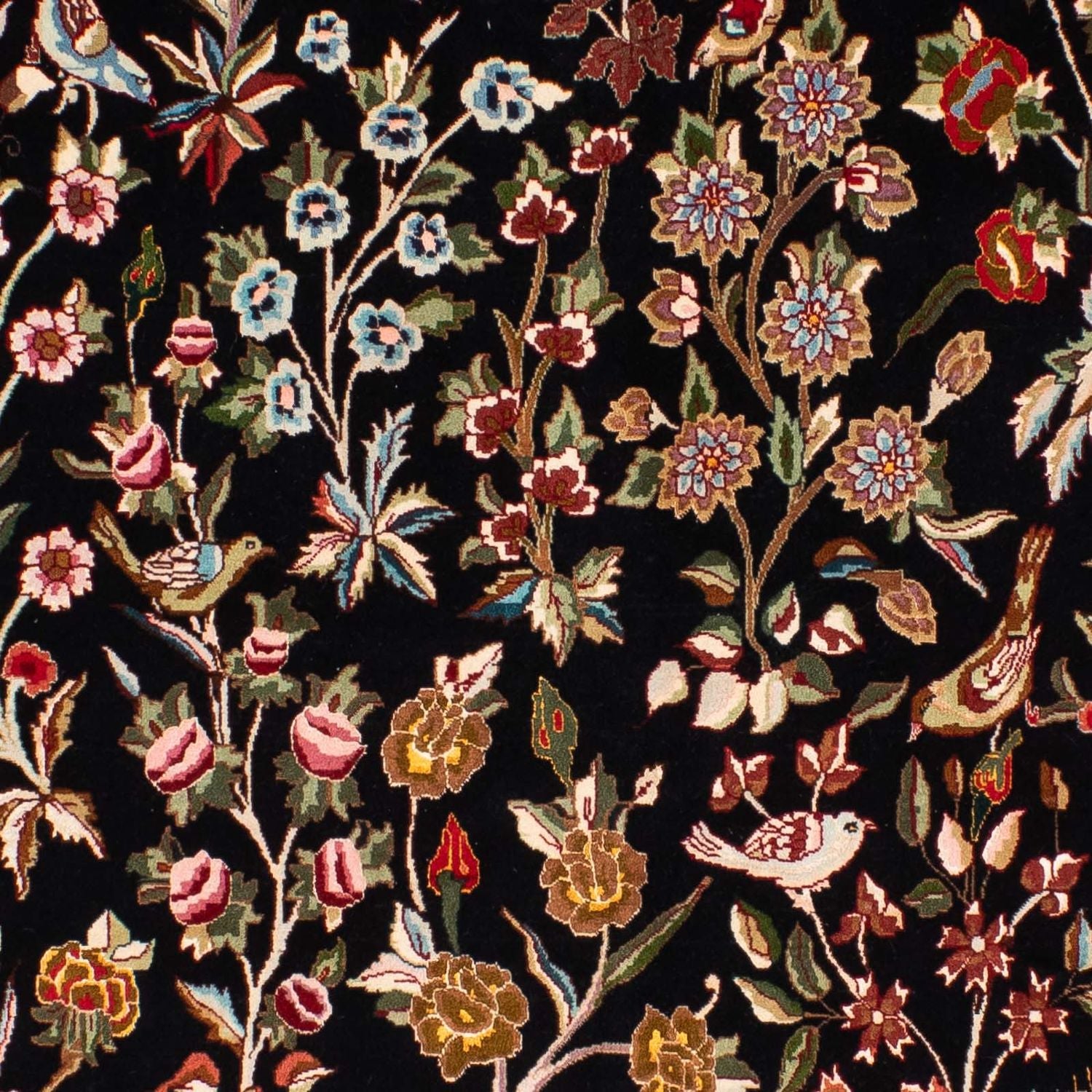 Alfombra Persa - Tabriz - Real - 268 x 175 cm - azul oscuro