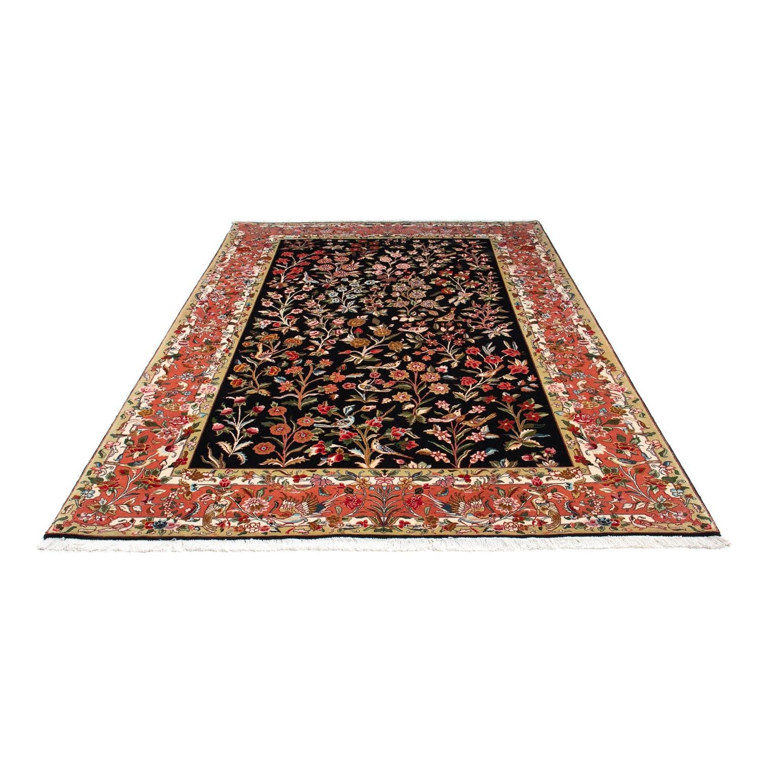 Alfombra Persa - Tabriz - Real - 268 x 175 cm - azul oscuro