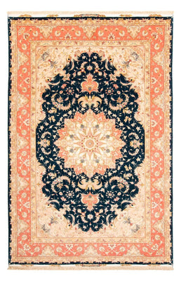 Alfombra Persa - Tabriz - Real - 308 x 200 cm - azul oscuro