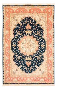 Alfombra Persa - Tabriz - Real - 308 x 200 cm - azul oscuro