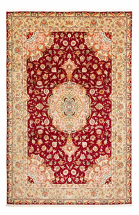 Alfombra Persa - Tabriz - Real - 312 x 204 cm - rojo oscuro