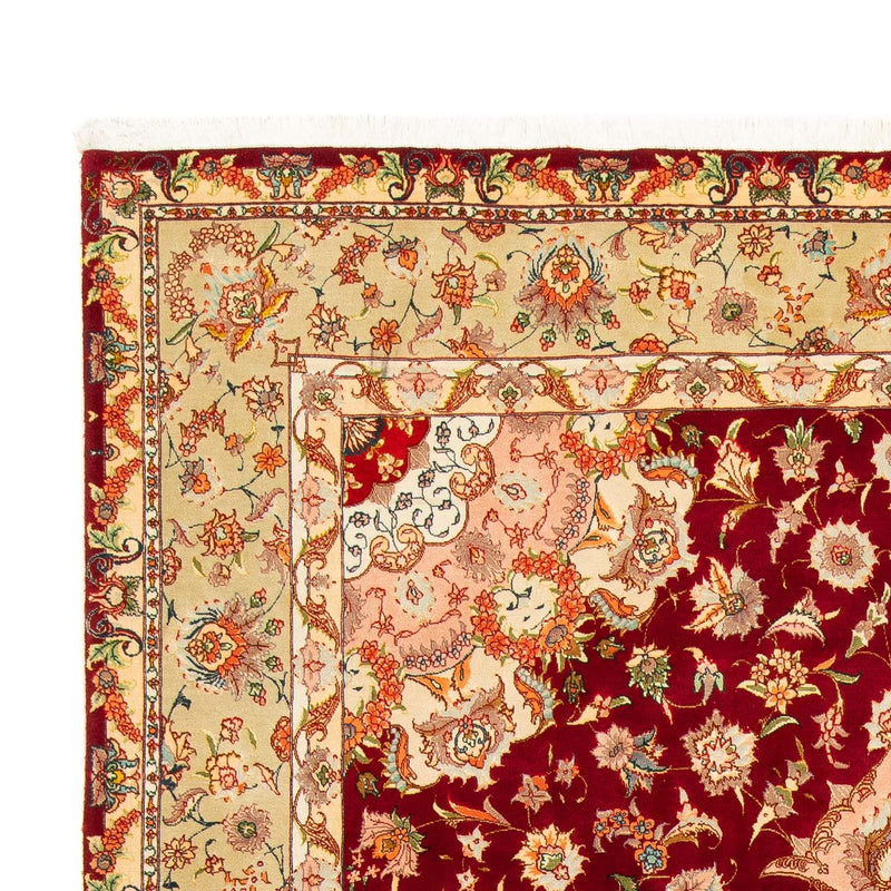 Alfombra Persa - Tabriz - Real - 312 x 204 cm - rojo oscuro
