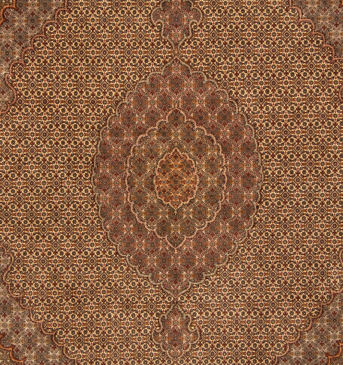 Alfombra persa - Tabriz - 250 x 200 cm - marrón