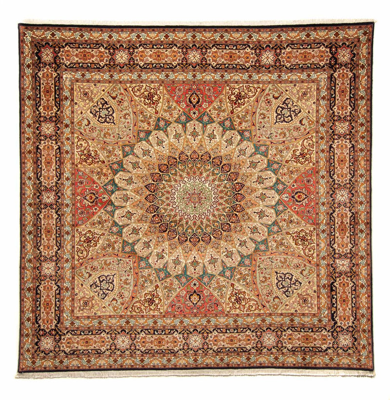 Alfombra Persa - Tabriz - Real cuadrado  - 253 x 252 cm - multicolor