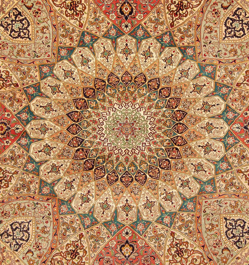 Alfombra Persa - Tabriz - Real cuadrado  - 253 x 252 cm - multicolor