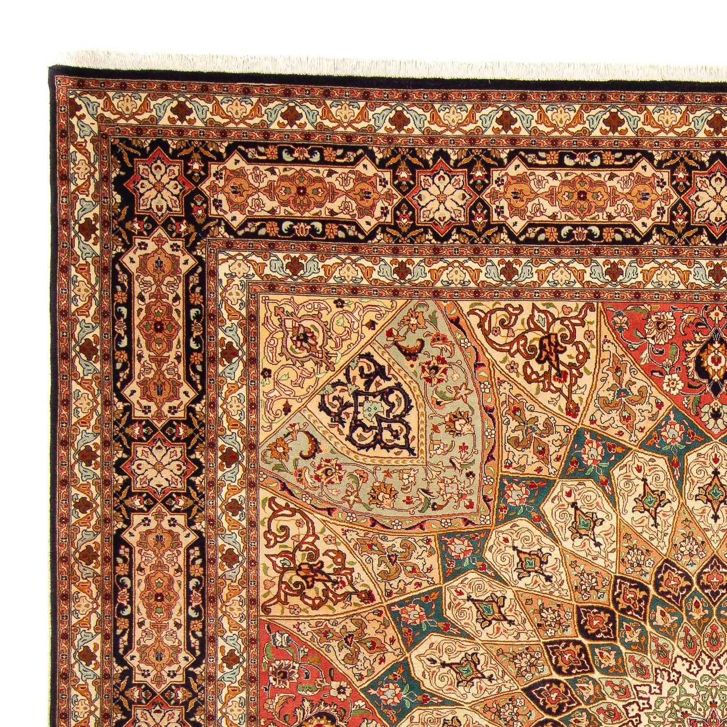 Alfombra Persa - Tabriz - Real cuadrado  - 253 x 252 cm - multicolor