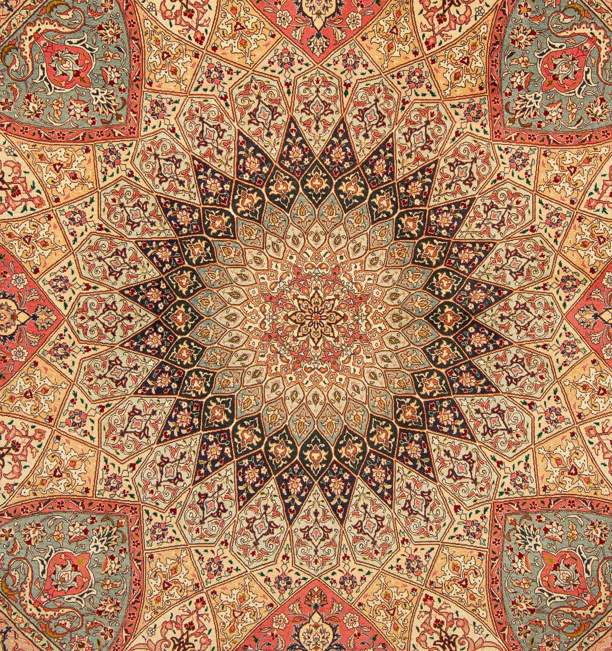 Alfombra Persa - Tabriz - Real cuadrado  - 253 x 250 cm - multicolor