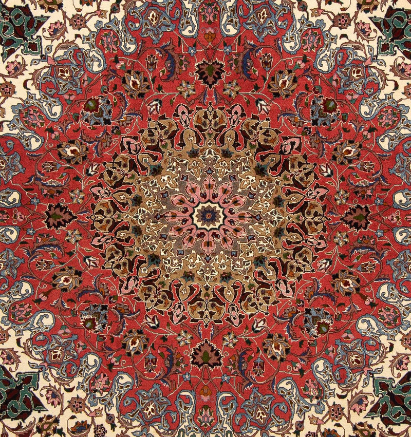 Alfombra Persa - Tabriz - Real cuadrado  - 202 x 200 cm - multicolor