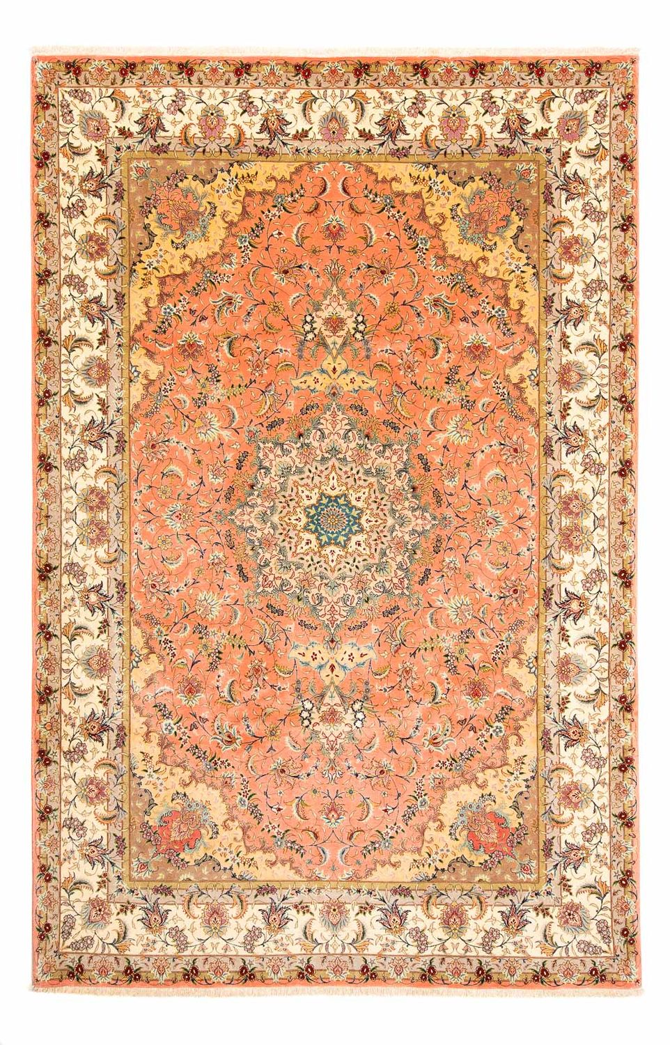 Alfombra Persa - Tabriz - Real - 310 x 202 cm - beige