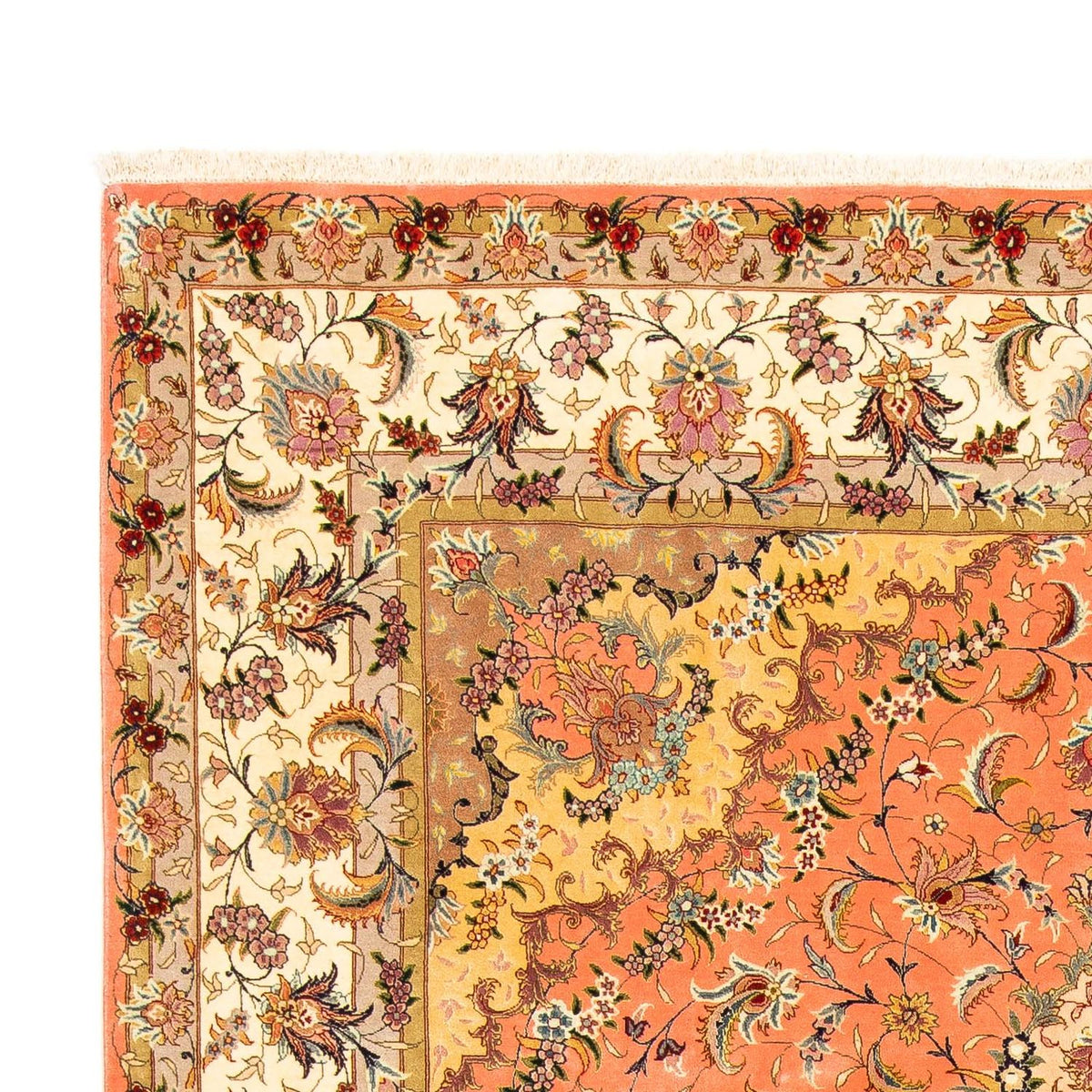 Alfombra Persa - Tabriz - Real - 310 x 202 cm - beige
