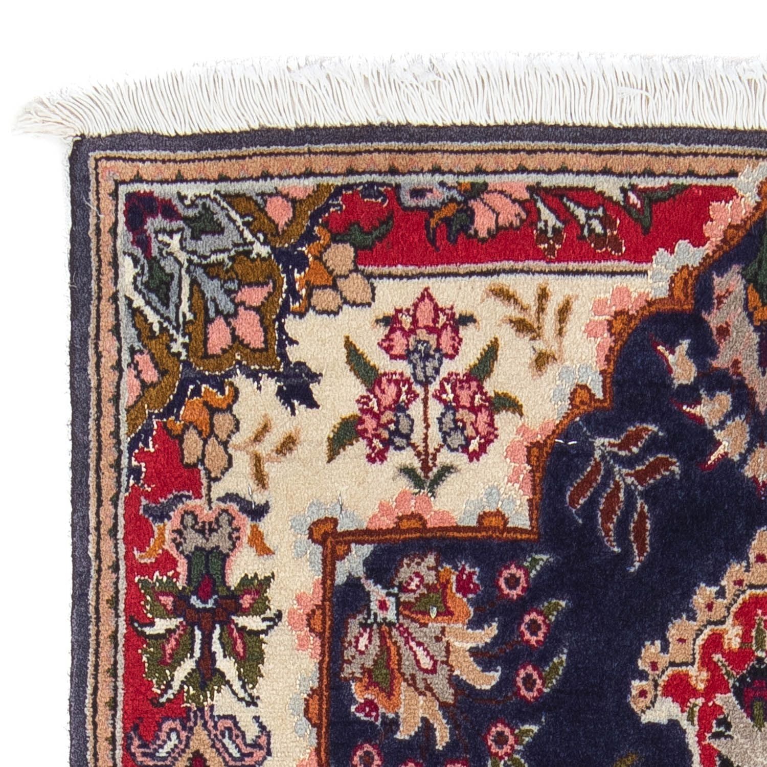 Alfombra Persa - Tabriz - Real - 93 x 61 cm - azul oscuro