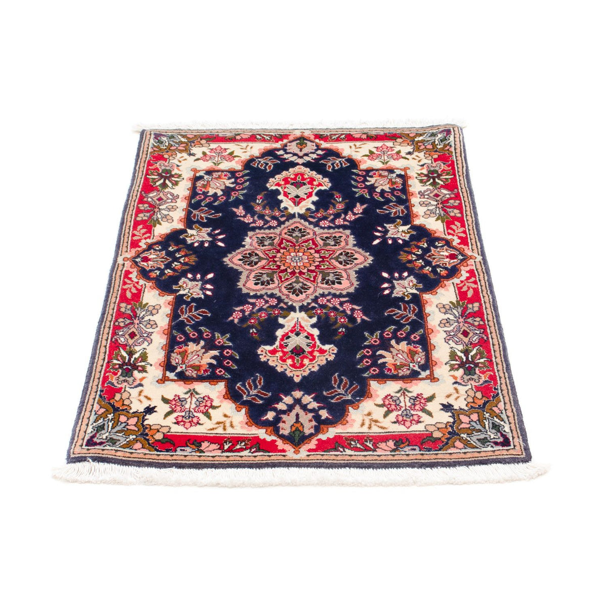 Alfombra Persa - Tabriz - Real - 93 x 61 cm - azul oscuro