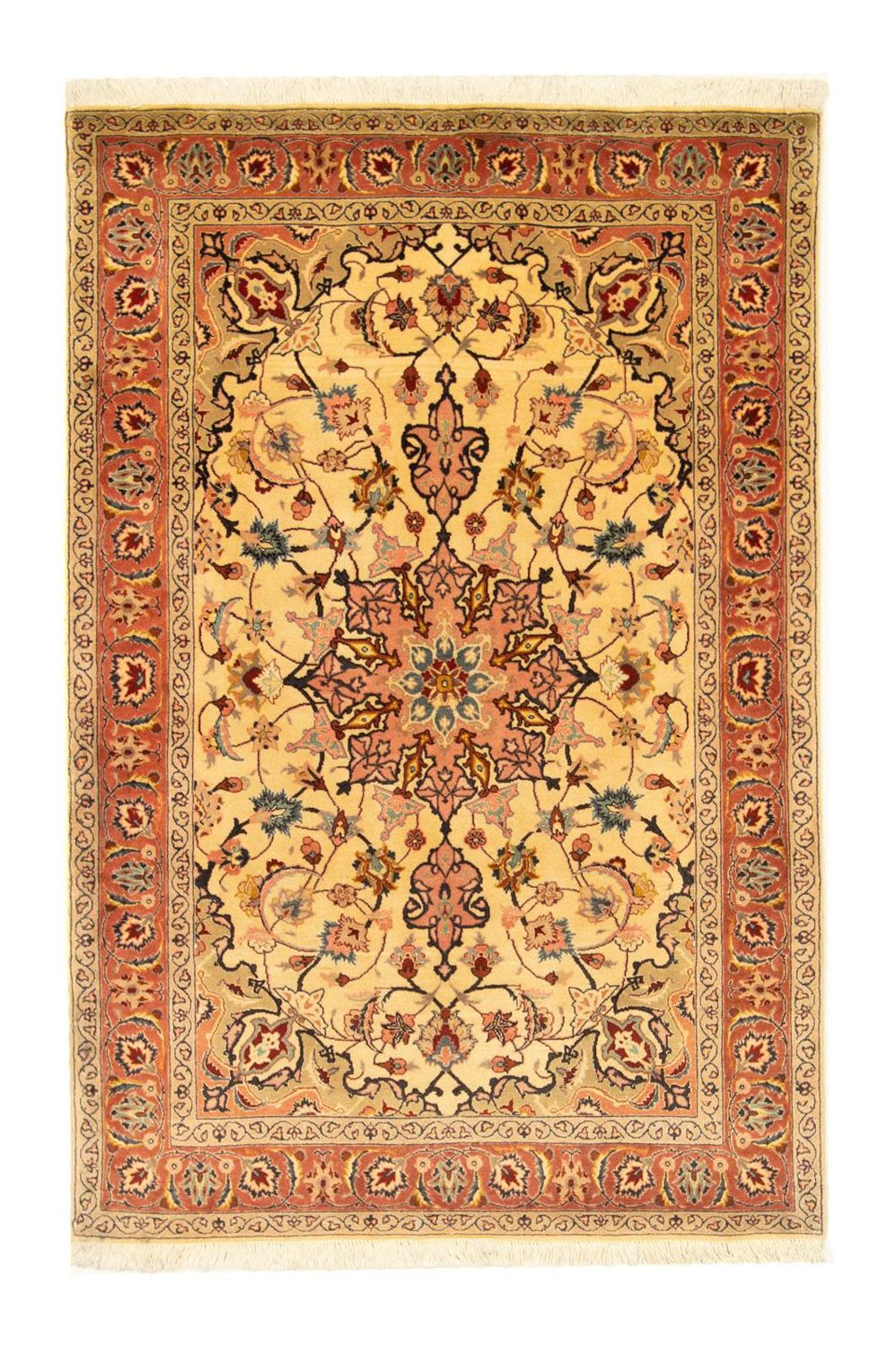 Alfombra Persa - Tabriz - Real - 153 x 100 cm - beige