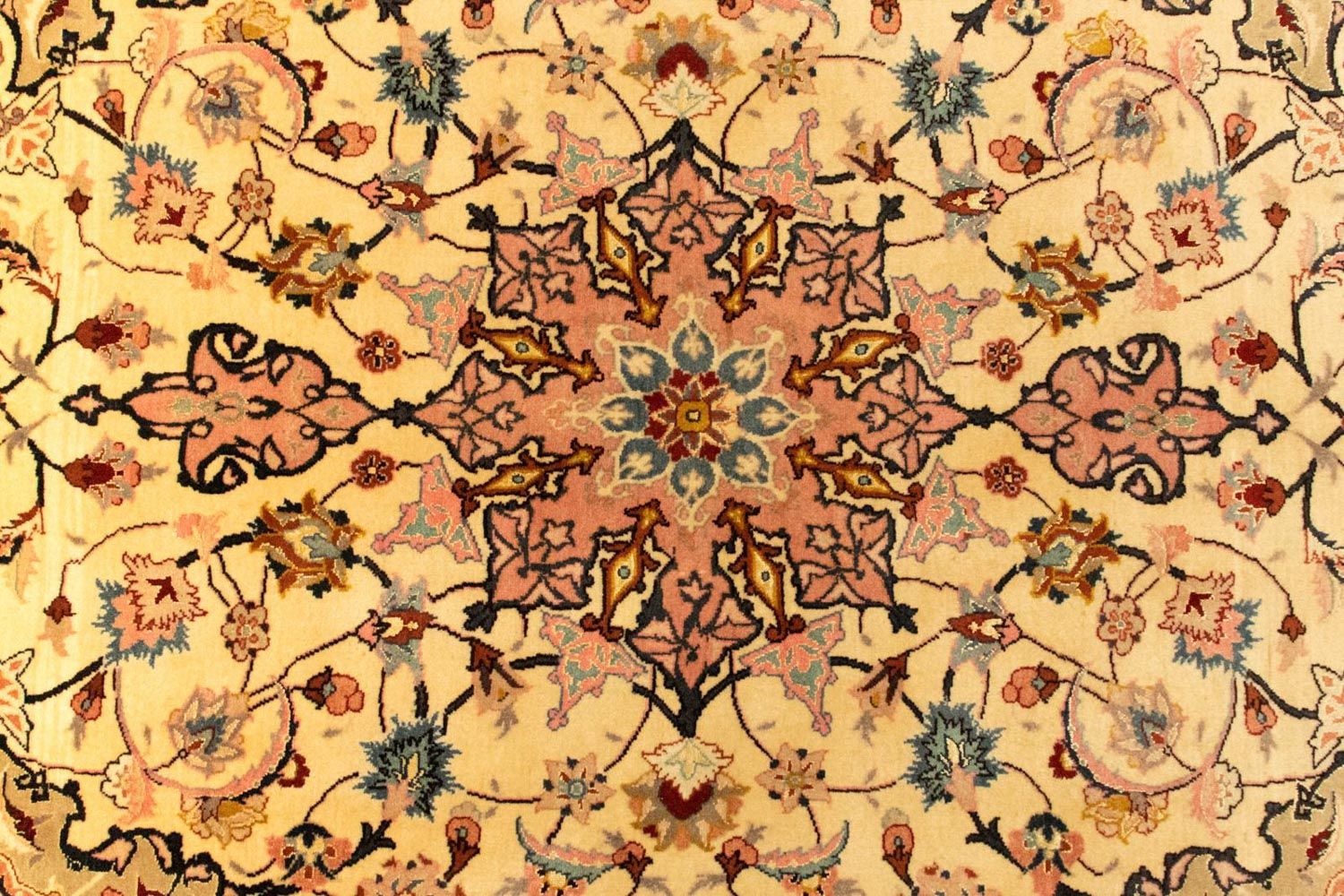 Alfombra Persa - Tabriz - Real - 153 x 100 cm - beige