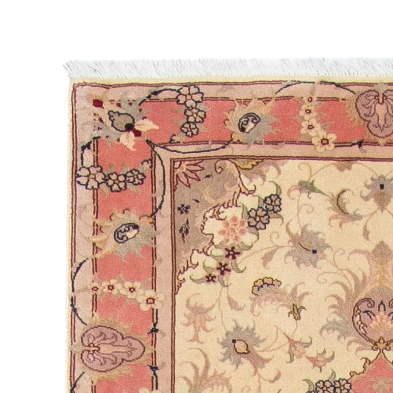 Alfombra de pasillo Alfombra Persa - Tabriz - Real - 410 x 80 cm - beige