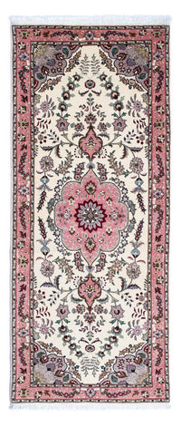 Alfombra de pasillo Alfombra Persa - Tabriz - Real - 202 x 82 cm - beige